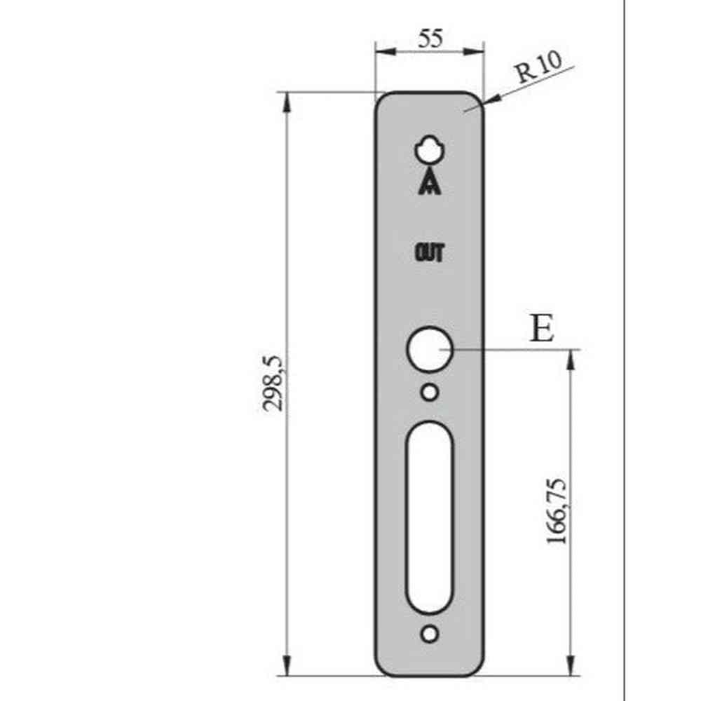 Salto cover plates for XS4 One 55mm IM (pair)