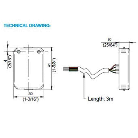 Salto proximity panel mount reader, BLE Mifare DESfire