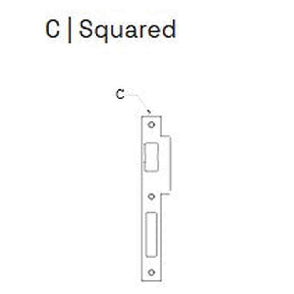 Salto striking plate for LE7W automatic sashlocks