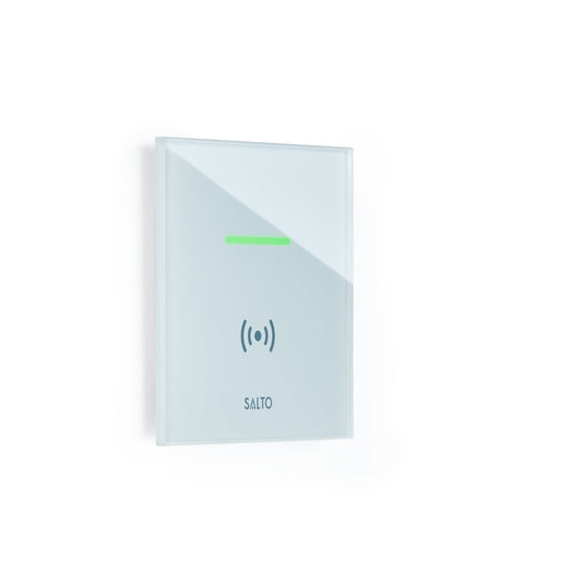 Salto XS4 2.0 Mifare DESfire BLE proximity glass reader, white