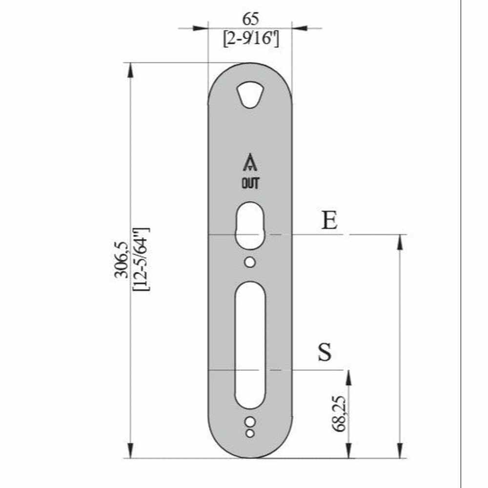 Salto cover plates for XS4 Original  and Original+ 65mm IM (pair)