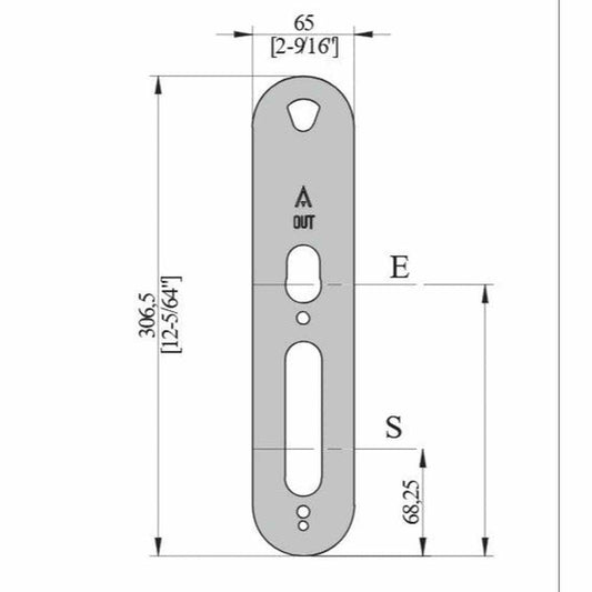 Salto cover plates for XS4 Original  and Original+ 65mm IM (pair)