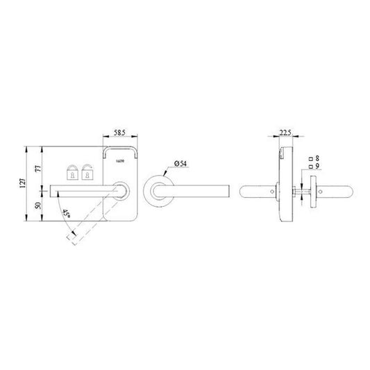 SALTO XS4 Mini Escutcheon EM150 black