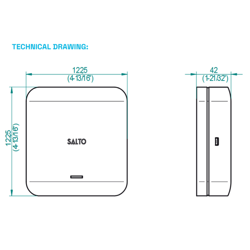 Salto KS IQ 3.0, ethernet and POE - IQ3NBW30UK
