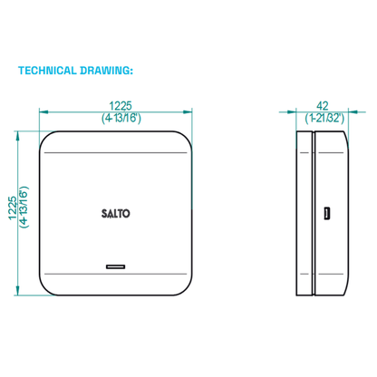 Salto KS IQ 3.0, ethernet and POE - IQ3NBW30UK