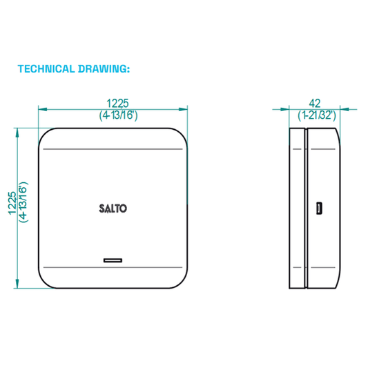 Salto KS IQ 3.0, ethernet and POE - IQ3NBW30UK