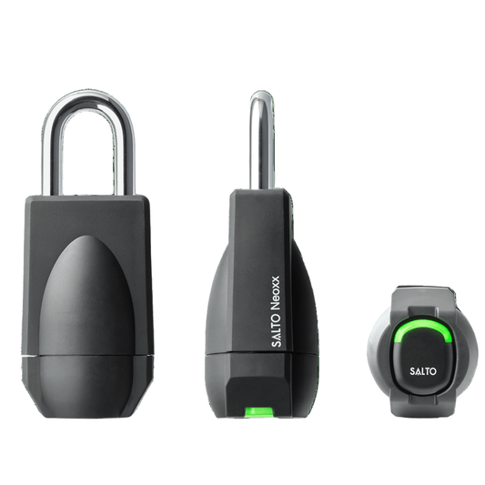 Salto Neo electronic padlock G4 with retaining chain