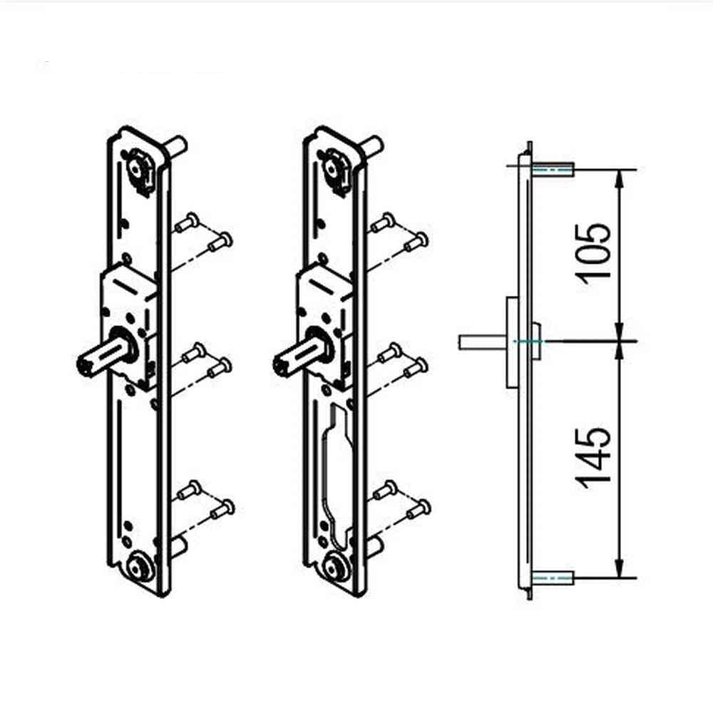 Salto XS4 ONE outside motor mechanism for E7XXX handle sets