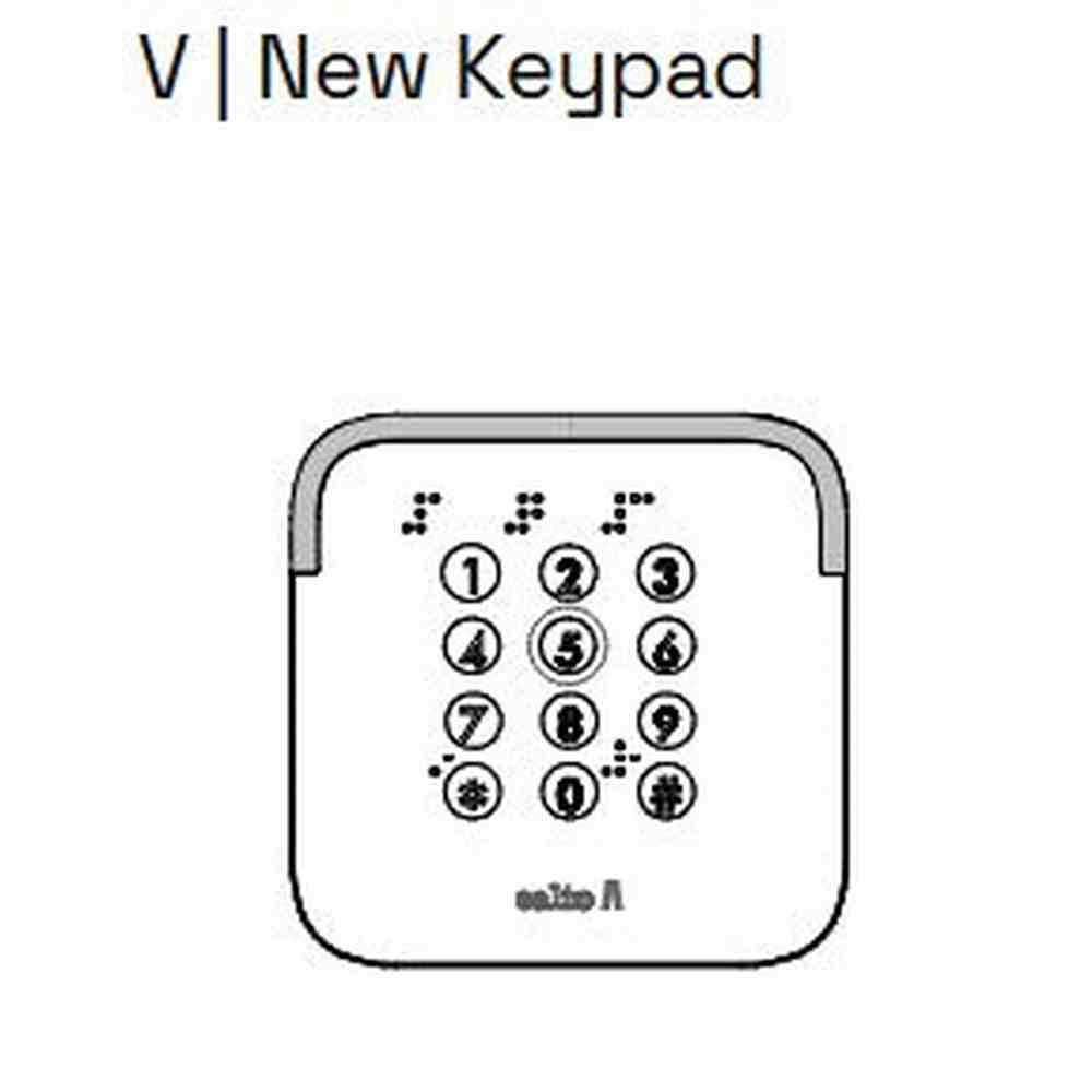 Salto Design XS European Wall Reader/Keypad (Braille) square base
