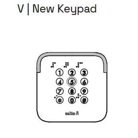 Salto Design XS European Wall Reader/Keypad (Braille) Conical Base