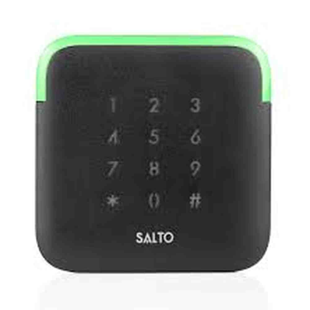 Salto proximity wall reader/keypad, BLE Mifare DESfire, square base